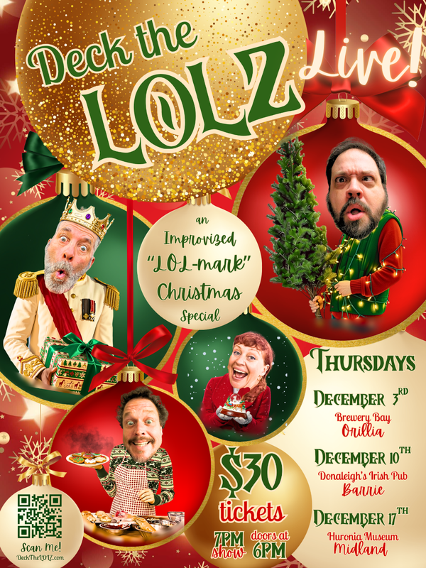 Deck the LOLZ LIVE! December 10 @ Donaleigh's Irish Pub